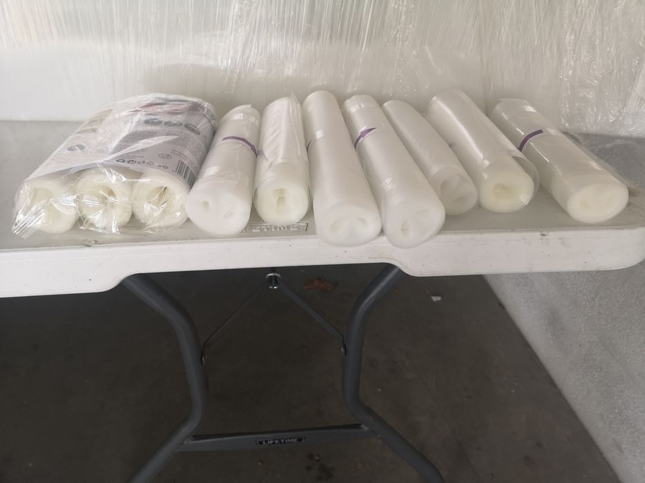 Máquina de vácuo e sacos