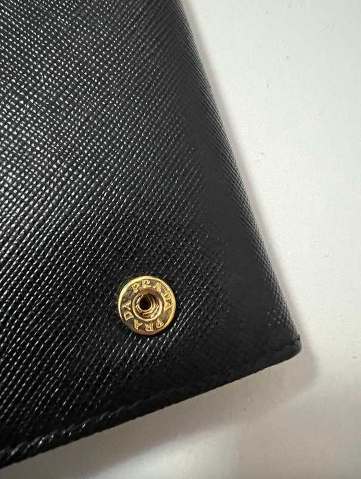 Гаманець prada black saffiano