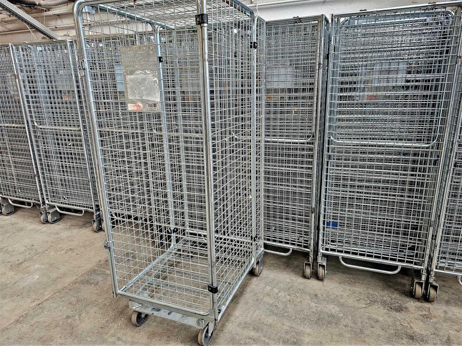 Wózek Magazynowy Transportowy Kosz Siatkowy Kurierski Gniazdowy