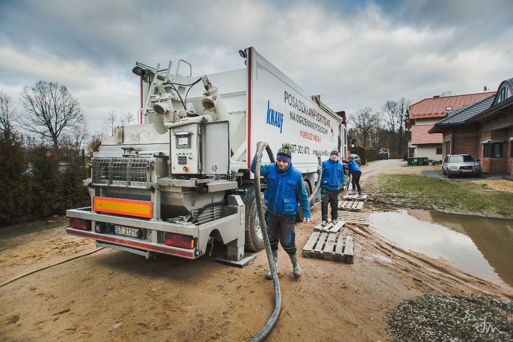 Wylewki anhydrytowe na ogrzewanie podłogowe Jastrych anhydryt betonowa