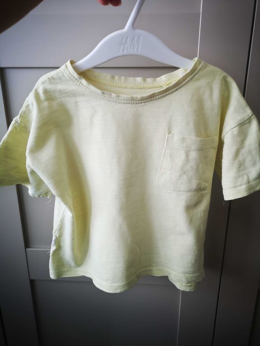 ZARA żółty t-shirt 104 cm 3-4 lata