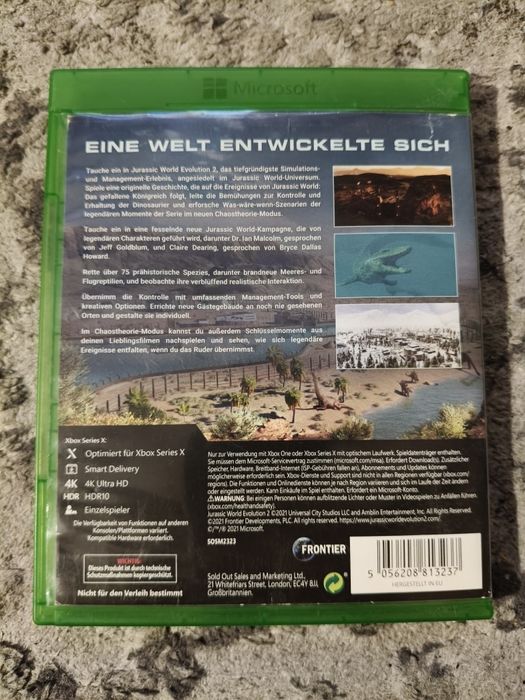 Jurassic world Evolution 2 Xbox