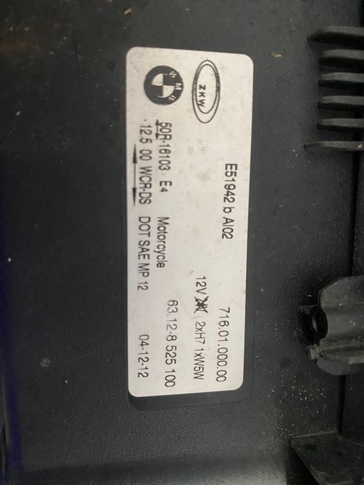 Lampa przednia BMW GS 1200 z modułem LED