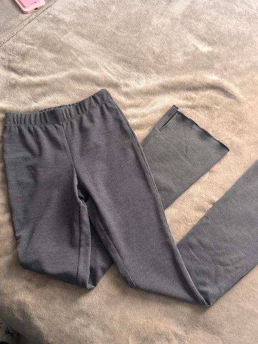 Штаны клеш в рубчик