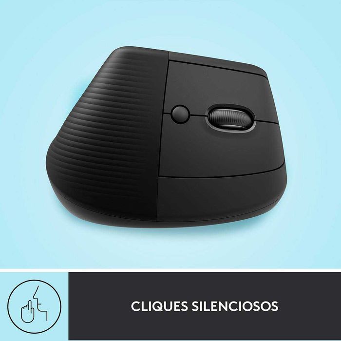 Rato Laser Logitech Lift Vertical Ergonomic Wireless/Bluetooth 4000DPI