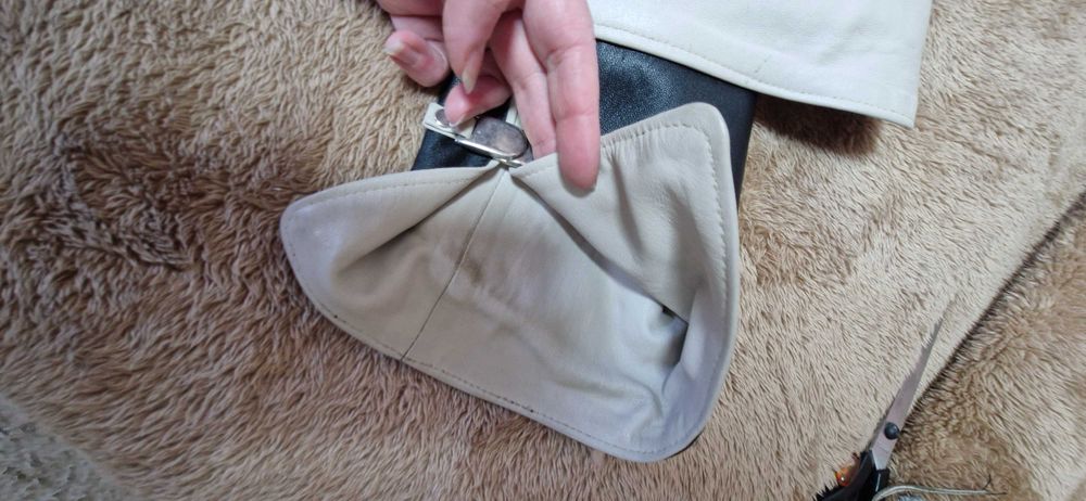 Куртка жіноча Bilano Leather натуральна шкіра XL, чорний+беж.