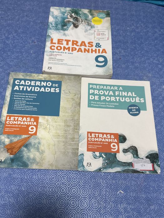 3 Livros portugues 9 ano letras e companhia