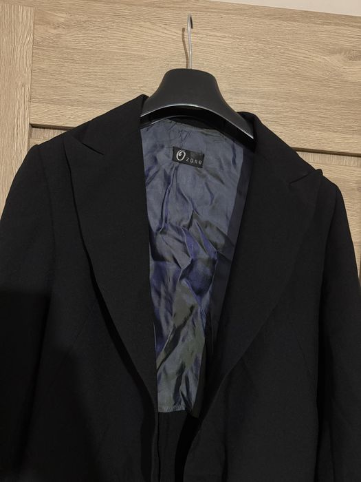 Czarny długi płaszcz Ozone 42 XL
