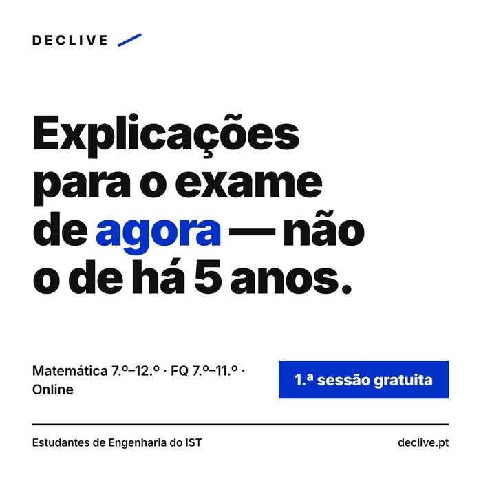 Explicações Matemática e Físico-Química Online — Estudantes IST