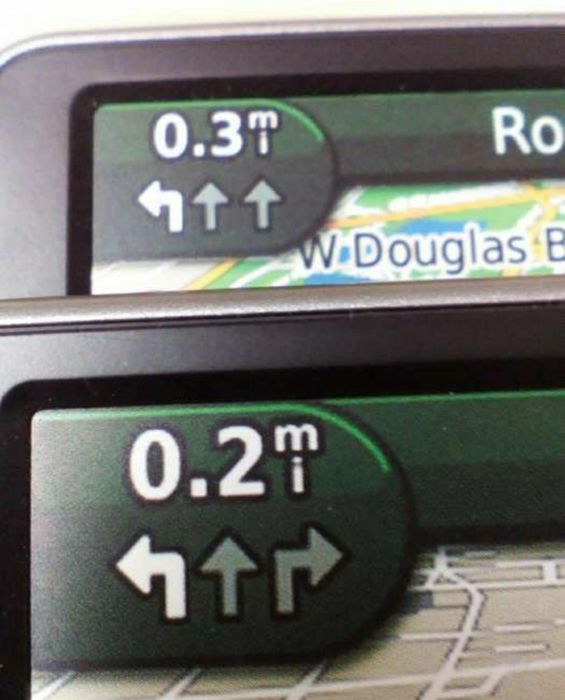 GPS: caixas Garmin.