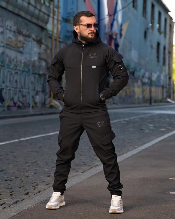 Костюм Зимовий Спортивний СофтШелл C.P. COMPANY Black! Костюм Спортивный SoftShell C.P. Company! Костюм Зимний  Спортивный СофтШелл! Размеры S-3XL!