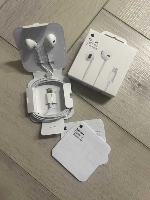 Apple Earpods Lightning навушники провідні з мікрофоном для айфона