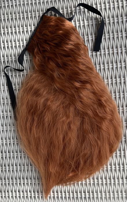 Premium Ultra włosy doczepiane, rudy kucyk, treska 307.