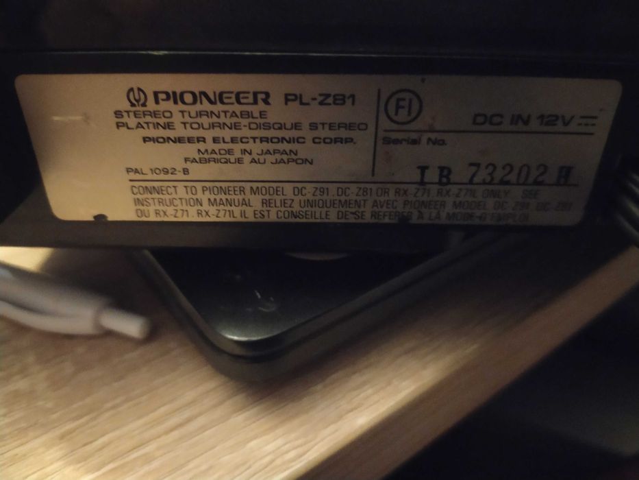 Gira-discos Pioneer para peças