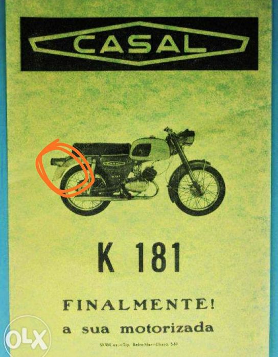 Farolim Traseiro Casal k181