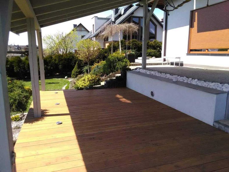 Montaż taras, elewacja, pergola, altana, carport, opalanie drewna