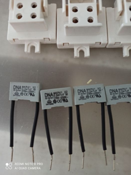 Porta-arrancadores + arrancadores + suportes lâmpadas