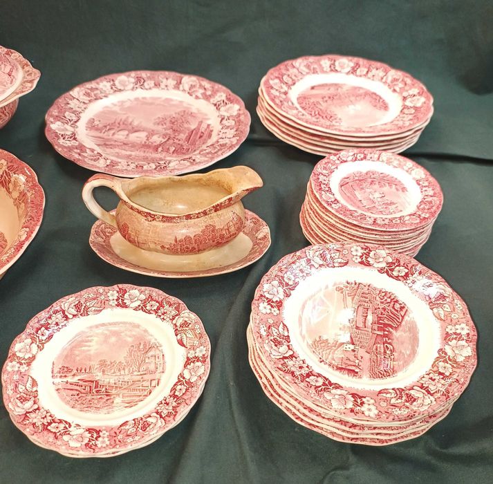 Parte Serviço Inglês  Palissy Pottery Thames River Scenes