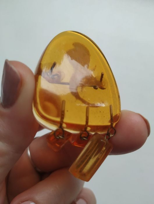 Оригінальні прикраси в подарунок біжутерія ручної роботи вітражна брош