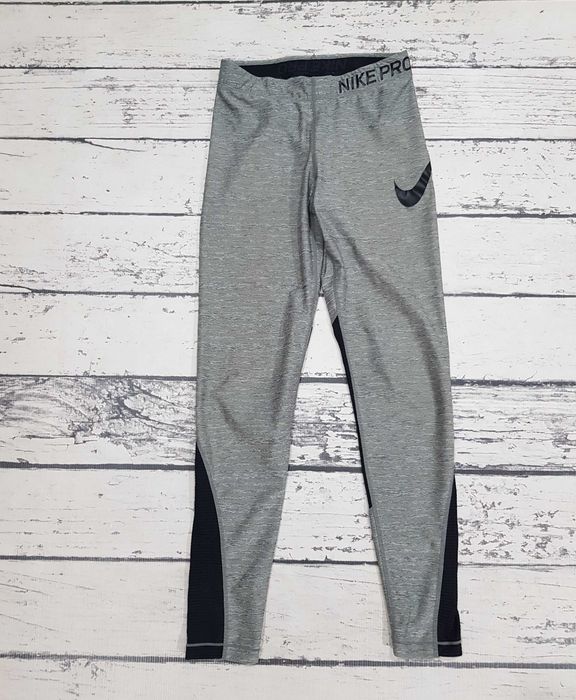 Nike * Pro * legginsy * szare * unikatowe * damskie * S