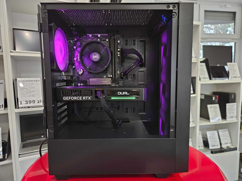 Nowy Komputer Gamingowy Ryzen 5700X 16GB 1TB RTX 5060 W11 FV23