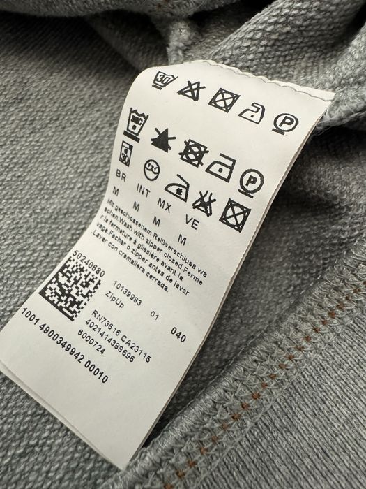 Hugo Boss szara zip fleece rozpinana markowa bluza męska M extra stan