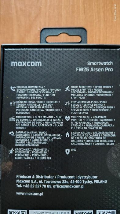 Smartwatch Maxcom FW25 Arsen Pro