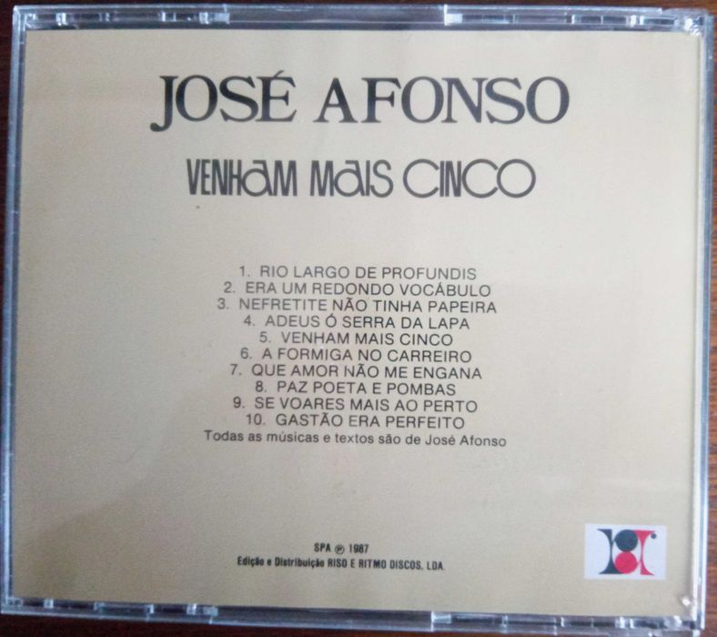 José Afonso	- - - - -		Venham Mais Cinco	- - - - -	CD