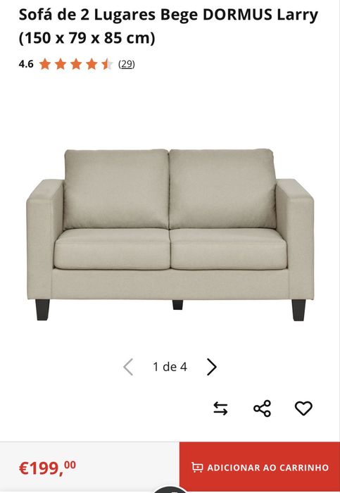 Sofá de 2 lugares