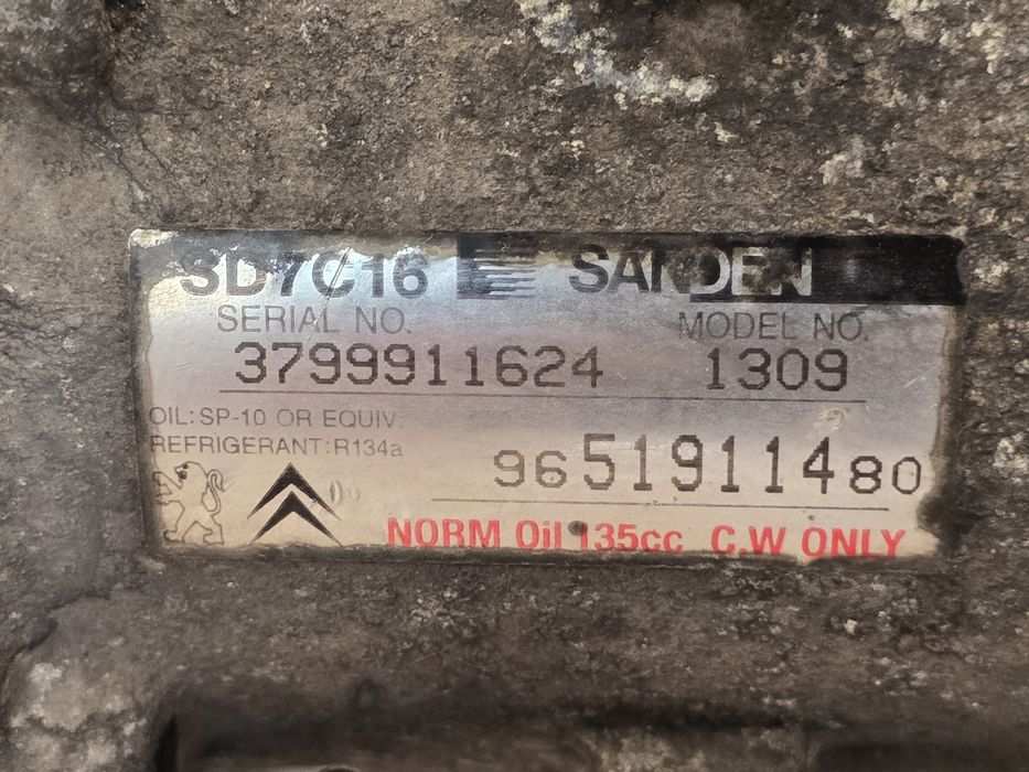 Compressor Ar Condicionado AC Original Peugeot 307 1.6 hdi 2002- EPC