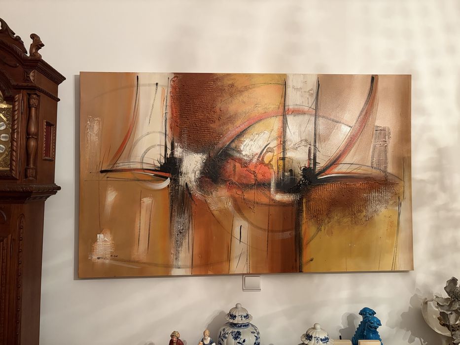 Tela pintada para decoracao