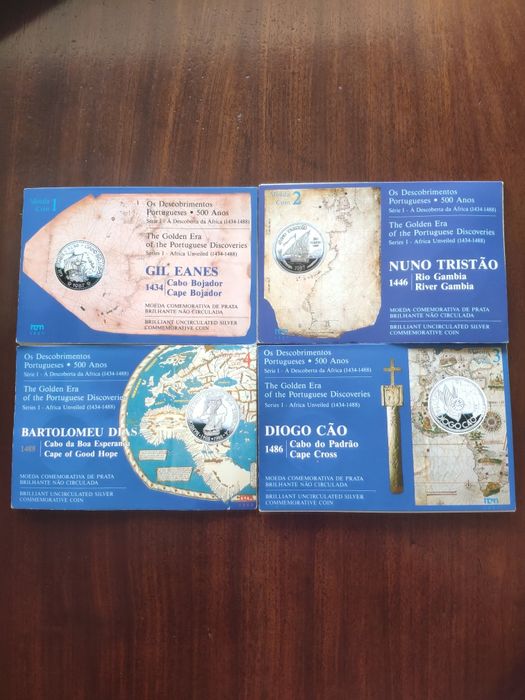 Moedas de 100 escudos Prata "Descobrimentos Portugueses"