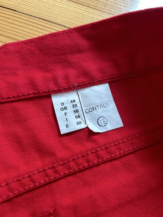 Jeansy spodnie czerwone r50 nowe