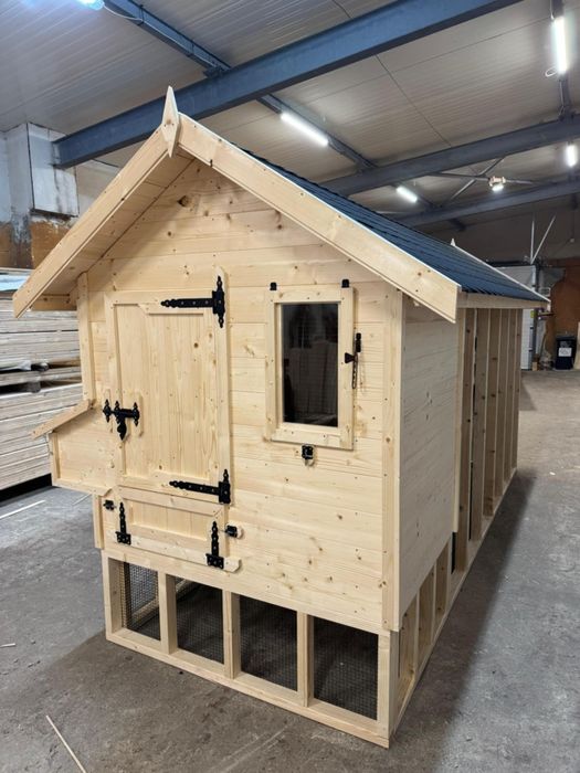 Kurnik z woliera 400x150