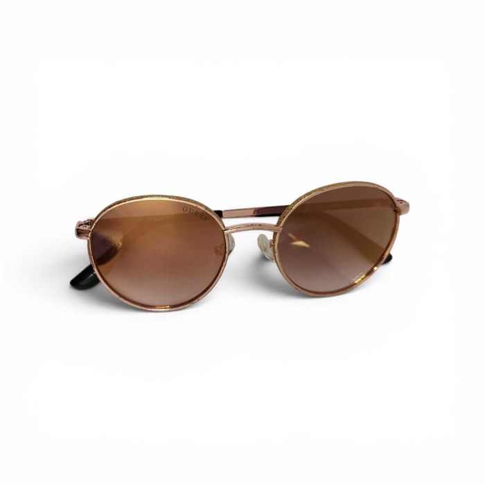 Óculos de Sol Guess Redondos Ouro Rosa + Estojo Original