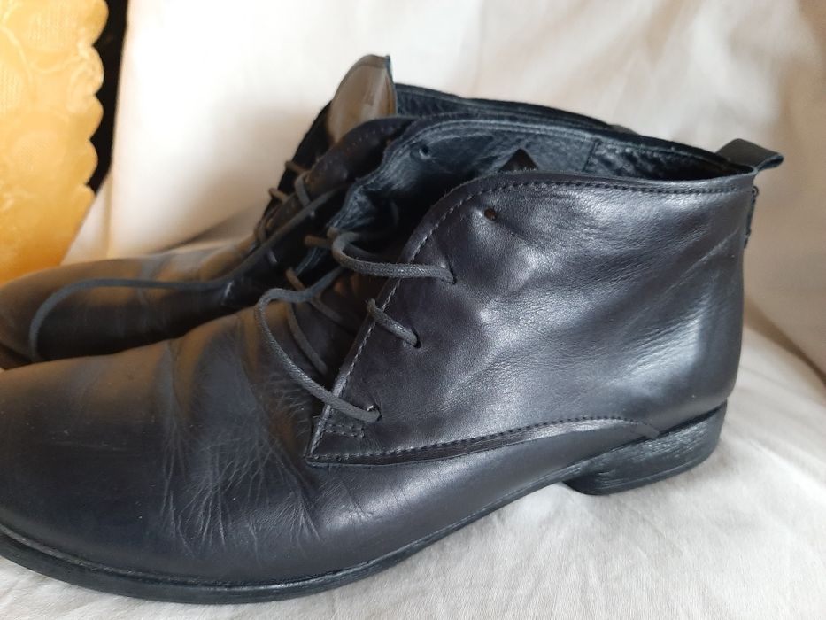 universalne buty czarne, do kostki, miękkie,  Think