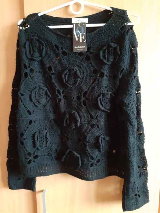 Sweter ażurowy 3d