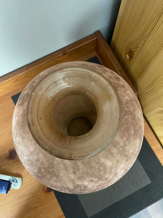 Wazon dekoracyjny z grubego szkła artystycznego – 30 cm