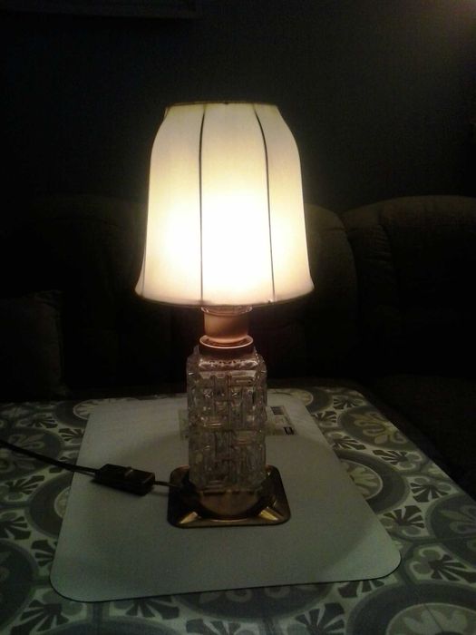 Lampy z abażurem metal + szkło