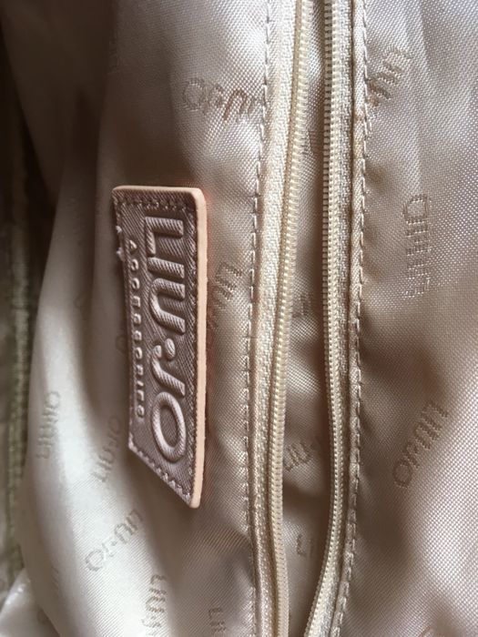 Mala carteira liu jo rosa branco