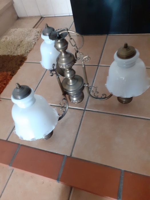 Candieiro de teto em latão