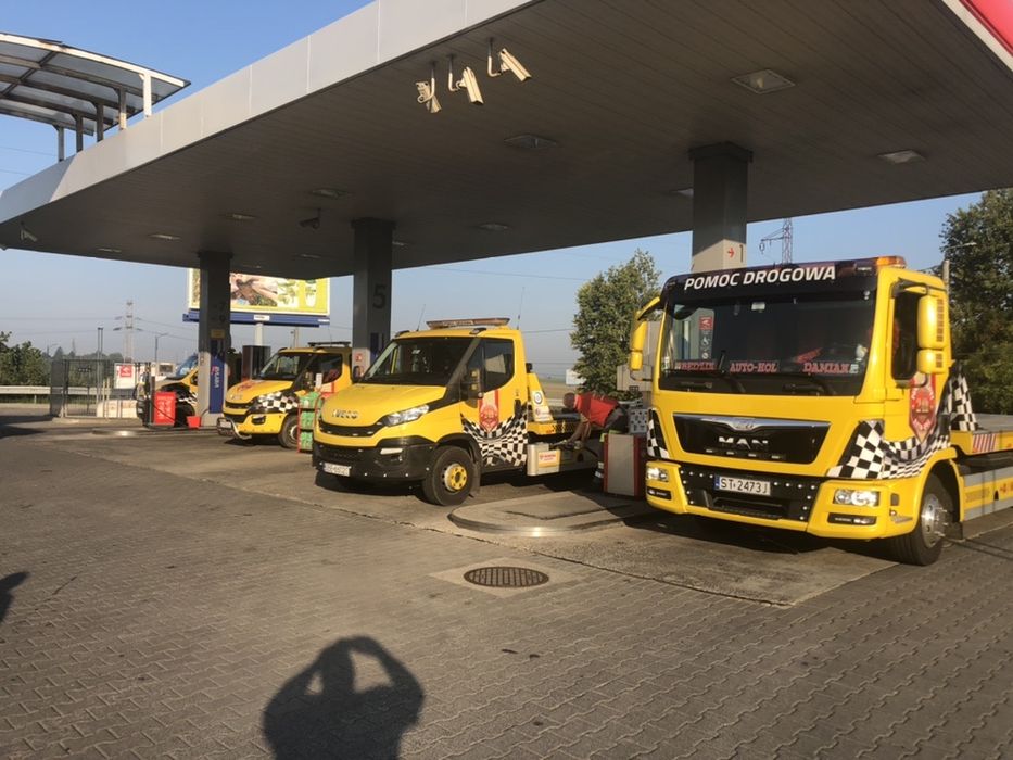 Transport Maszyn Pomoc Drogowa Katowice Holowanie Ciężarówek Tir