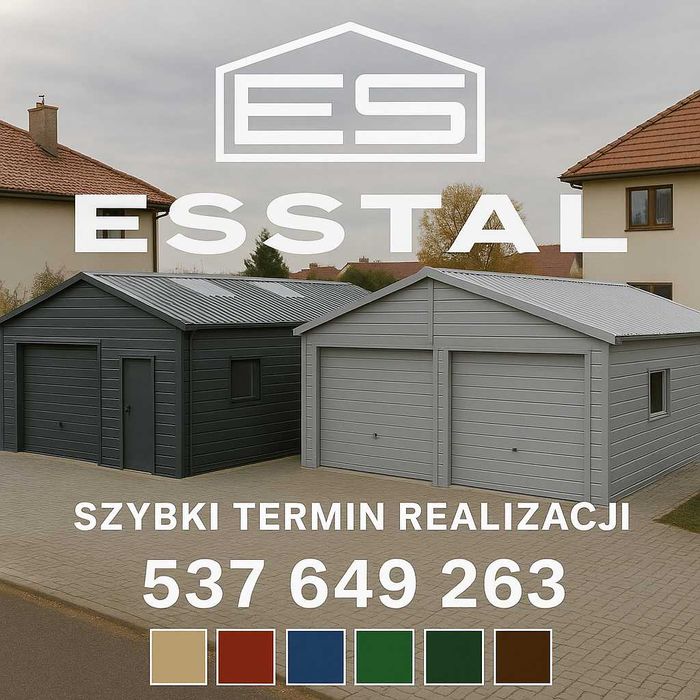 Garaż Blaszany-Blaszak | Schowek | Magazyn| Wiatka| Garaże  - ESSTAL*