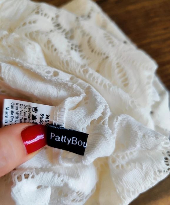 Patty Boutik koronkowa kremowa koszula bluzka M