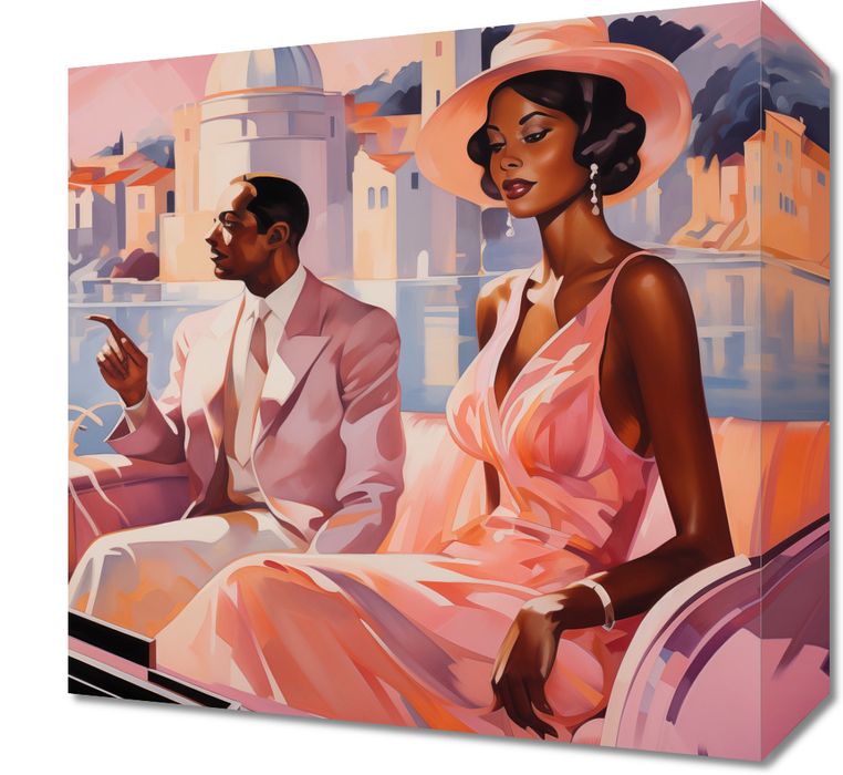 Obraz 30x30cm Spotkanie na Riwierze