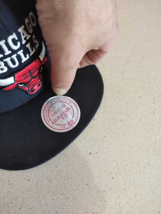 Czapka z daszkiem bejsbolówka Snapback Chicago Bulss NBA Mitchell&Ness