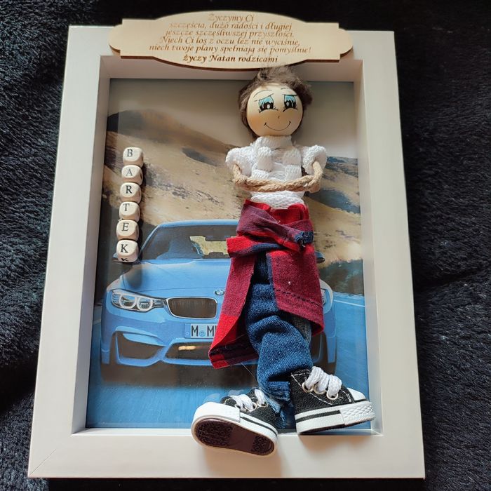 Ramka ,pamiątka,prezent na urodziny,