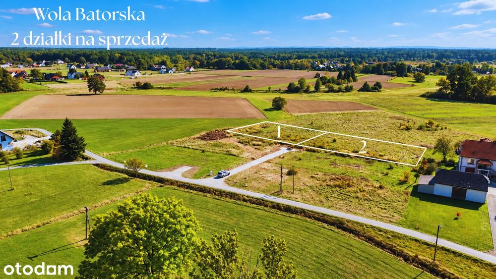 Ostatnie 2 Działki Budowlane | Wola Batorska | Gm. Niepołomice