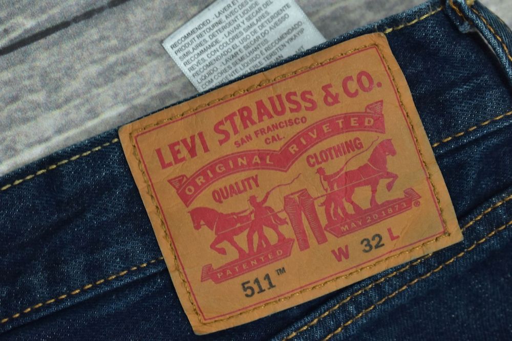 Levis 511 Męskie Spodenki Jeansowe Bermudy 32
