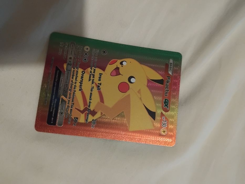 Carta pokemon só aceito dinheiro de espécie